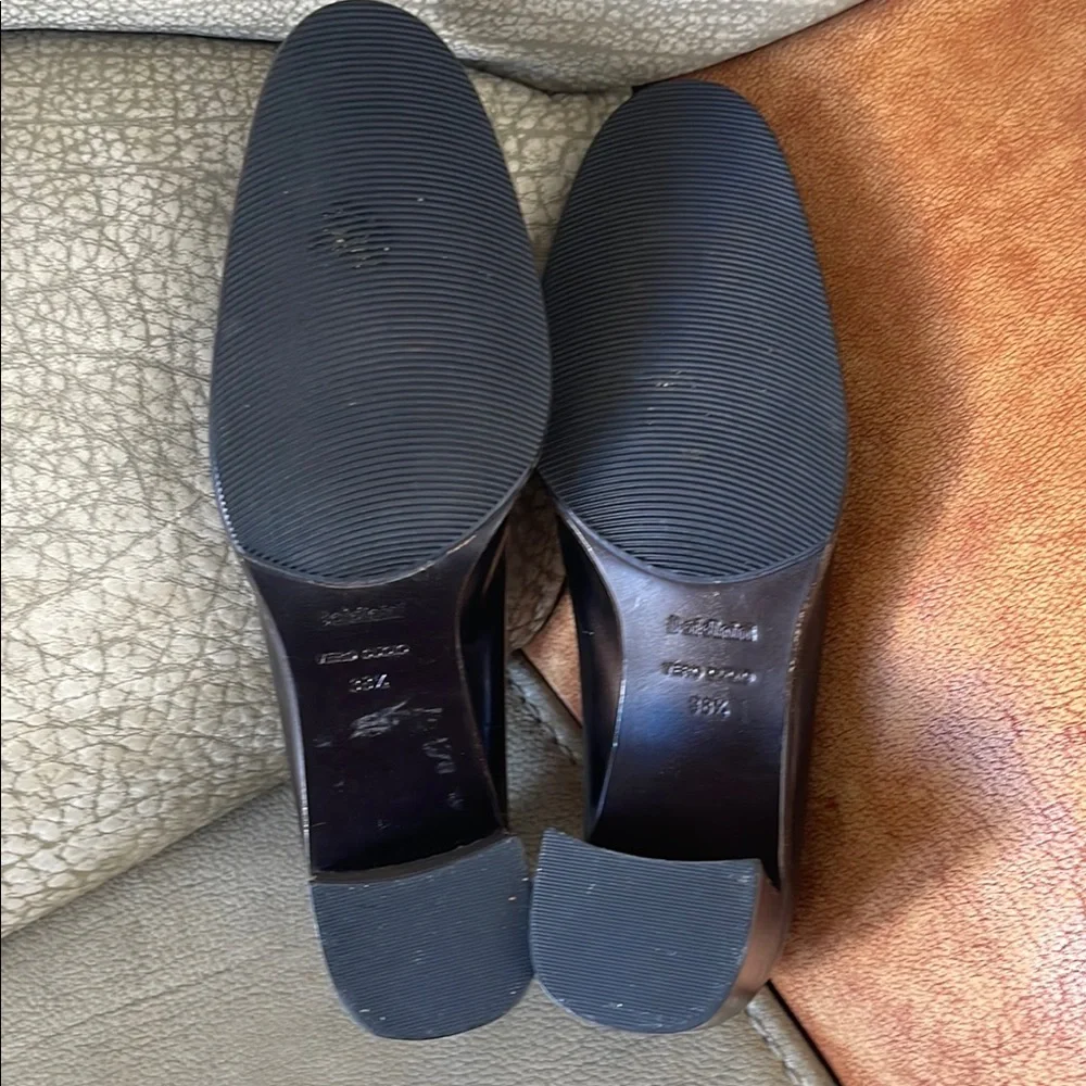 Baldinini Brown Leather Classic Heels Pumps Made in Italy Size 38.5